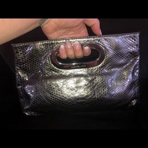 Michael kors Berkley snake skin clutch